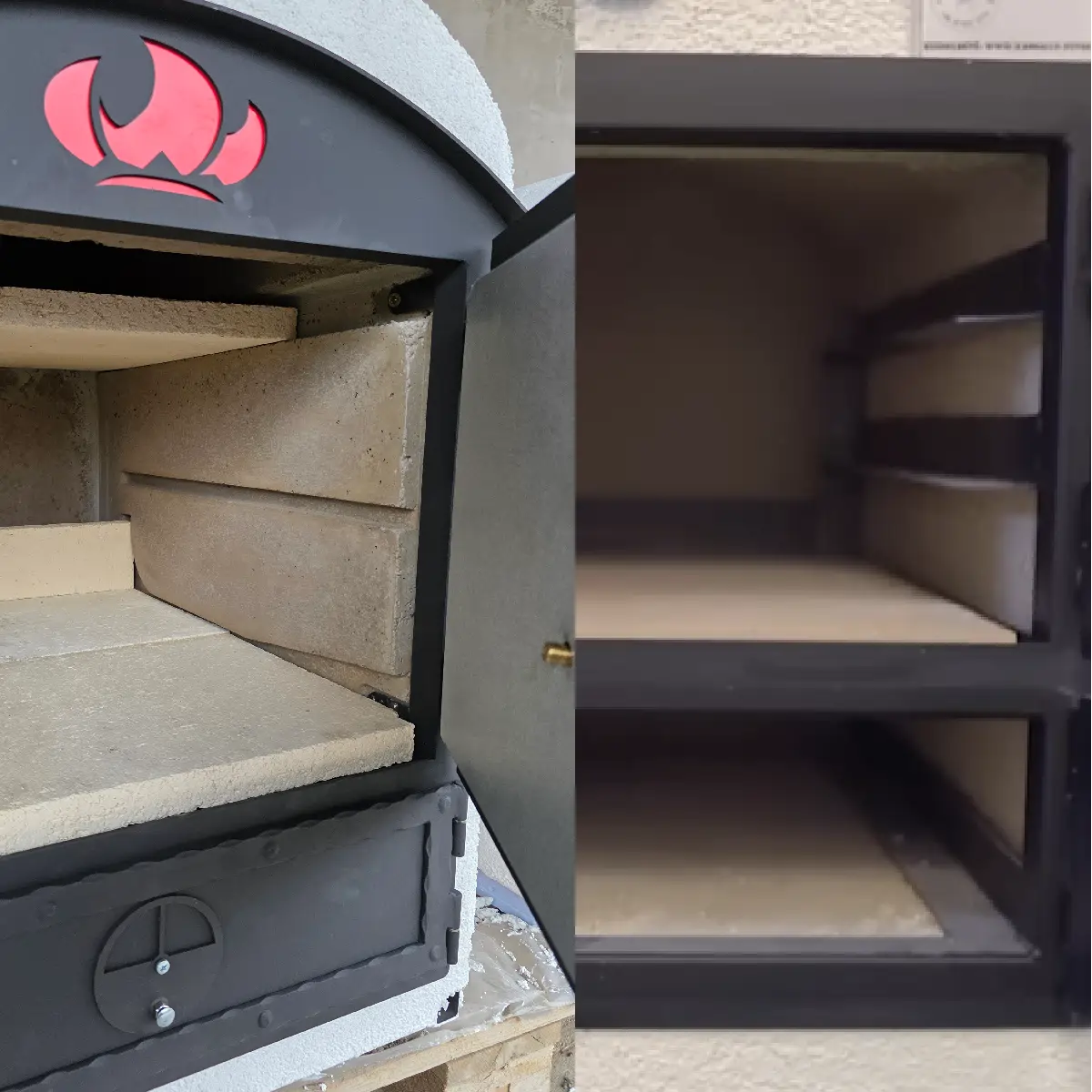 Mobile ovens may look similar from the outside, but the real difference comes from the internal system, heat storage and flue gas path